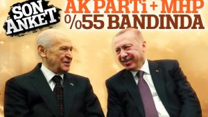 AK PARTİ VE MHP'NİN OYLARI YÜKSELİŞTE