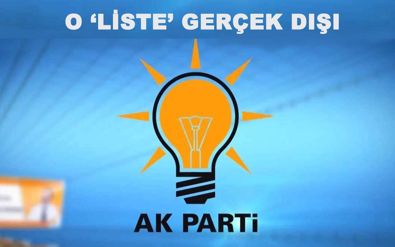 LİSTE GERÇEĞİ YANSITMIYOR