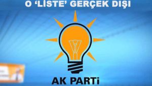 LİSTE GERÇEĞİ YANSITMIYOR